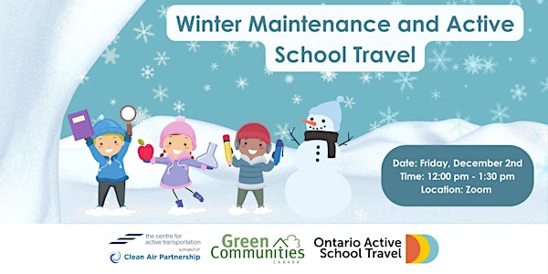 Winter Snow Maintenance and Active School Travel