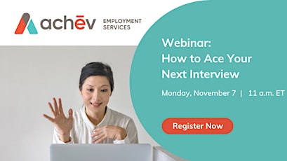 Webinar: How to Ace Your Next Interview primary image