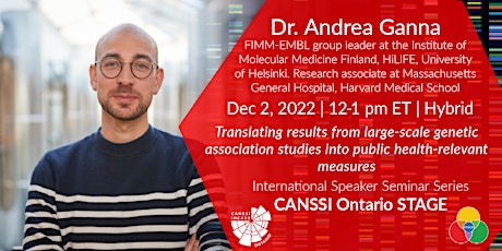 CANSSI Ontario STAGE ISSS: Andrea Ganna