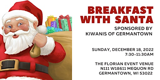 2022 Breakfast with Santa (Sponsored by Kiwanis of Germantown)