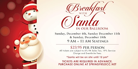 Breakfast with Santa December 11th