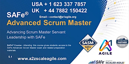 SASM, SAFe Advance Scrum Master 5.1, Certification Remote Training