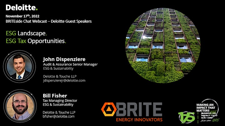 BRITEside Chat with Deloitte's ESG & Sustainability Leaders image