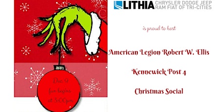 American Legion Robert W. Ellis Kennewick Post 4 Christmas Social primary image