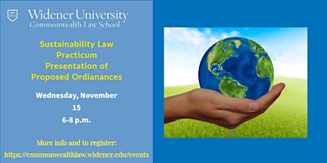 Sustainability Law Practicum – Presentation of Proposed Ordinances