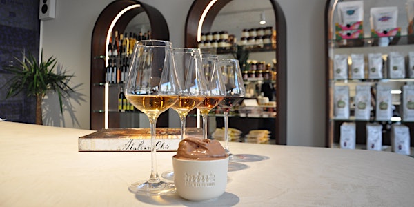 Wine and Gelato Tasting by Miuz Gelato  Artigianale & Vleck Wijnen