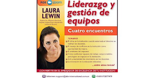 Liderazgo y gestión de equipos, por LAURA LEWIN