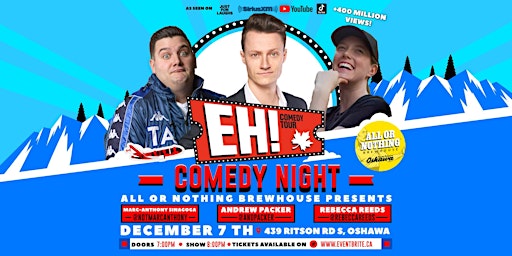 Comedy Night | EH! Comedy Tour LIVE in Oshawa - Holiday Special