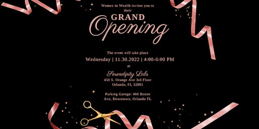 Grand Opening for Women In Wealth