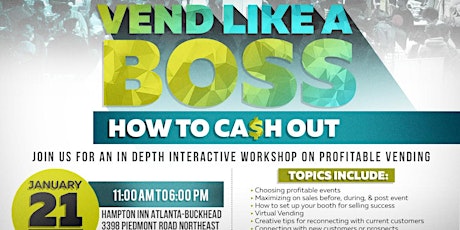 Vend Like A Boss! How to Ca$h Out primary image