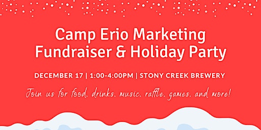 Camp Erio Fundraiser & Holiday Party