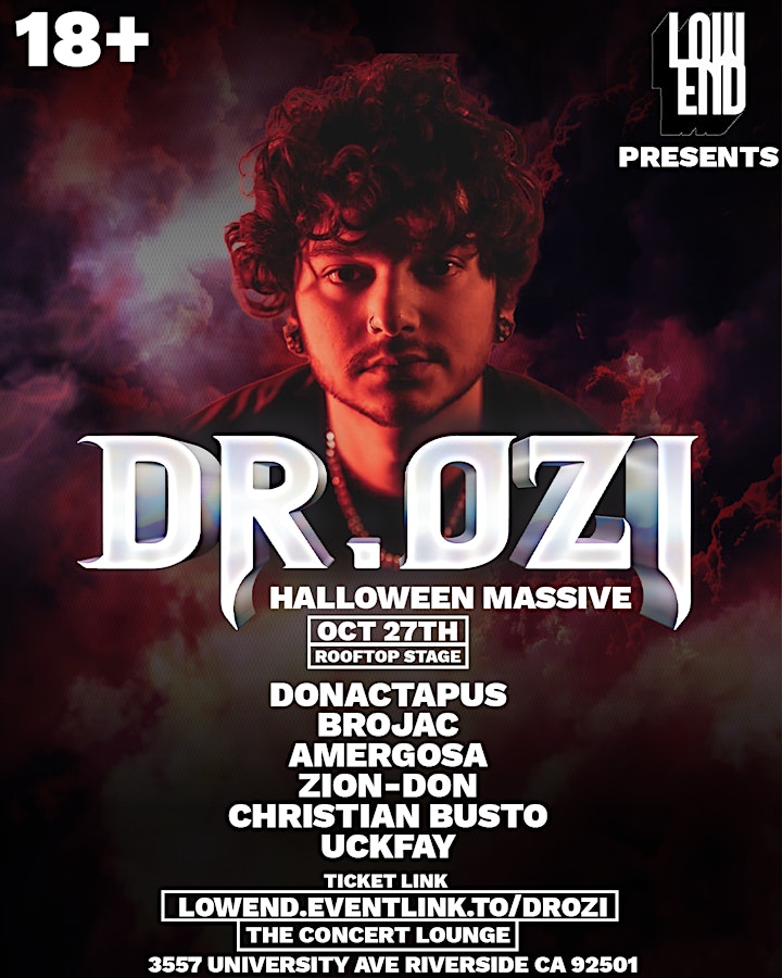 Low End Presents: Dr. Ozi (Costume Party) image