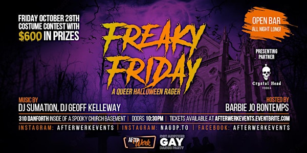 Freaky Friday Halloween Dance Party - OPEN BAR