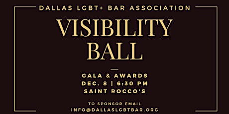 Inaugural Visibility Ball: Gala & Awards