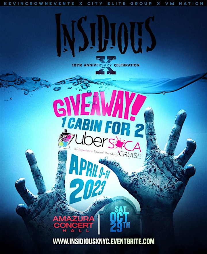 INSIDIOUS X - THE BIGGEST CARIB HALLOWEEN PARTY IN NYC image