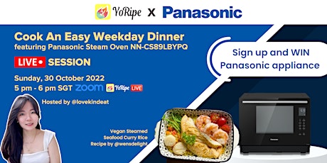 YoRipe x Panasonic Easy Weekday Dinner Livestream primary image
