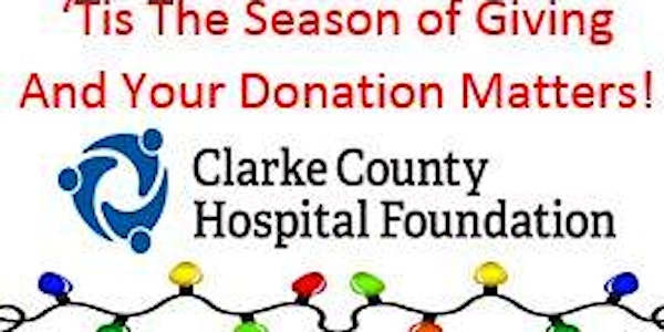 'Tis the Season of Giving at CCHF- click on "Tickets" to make your donation