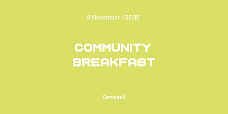 Community Breakfast - Tink Tank Campbell