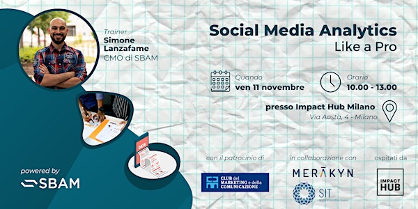 Social Analytics like a Pro (Workshop a Milano)
