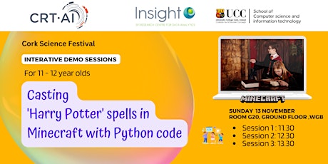 Imagen principal de Coding Workshop- Casting Harry Potter spells in Minecraft with Python code