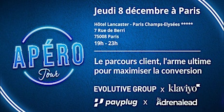 Apéro tour e-commerce by Evolutive x Klaviyo Paris