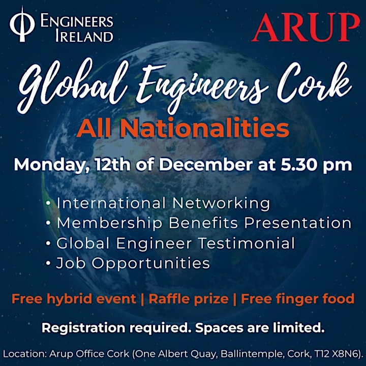IN-PERSON - Global Engineers All Nationalities - Cork image