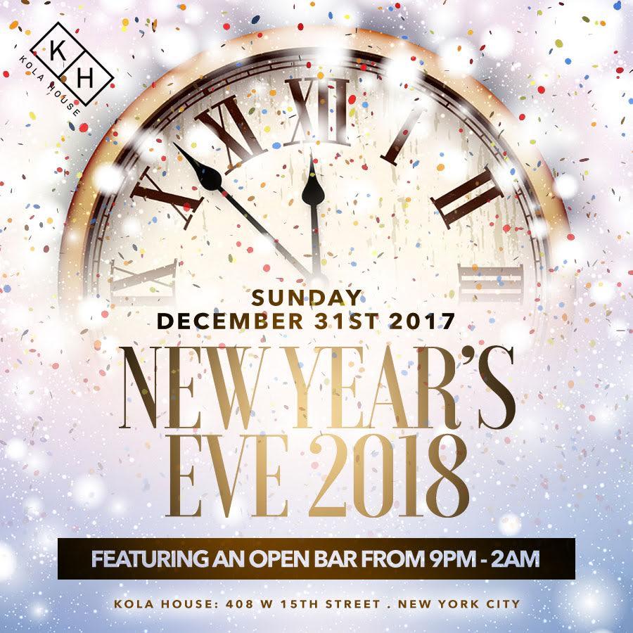 Kola House New Years Eve (Open Bar 9pm - 1am)