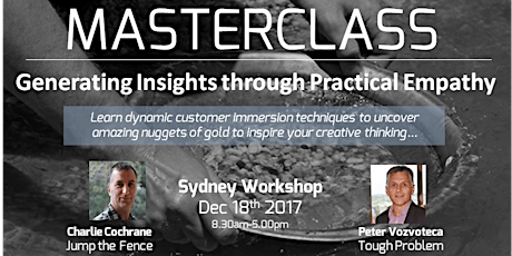 Masterclass: Generating Insights through Practical Empathy  primary image