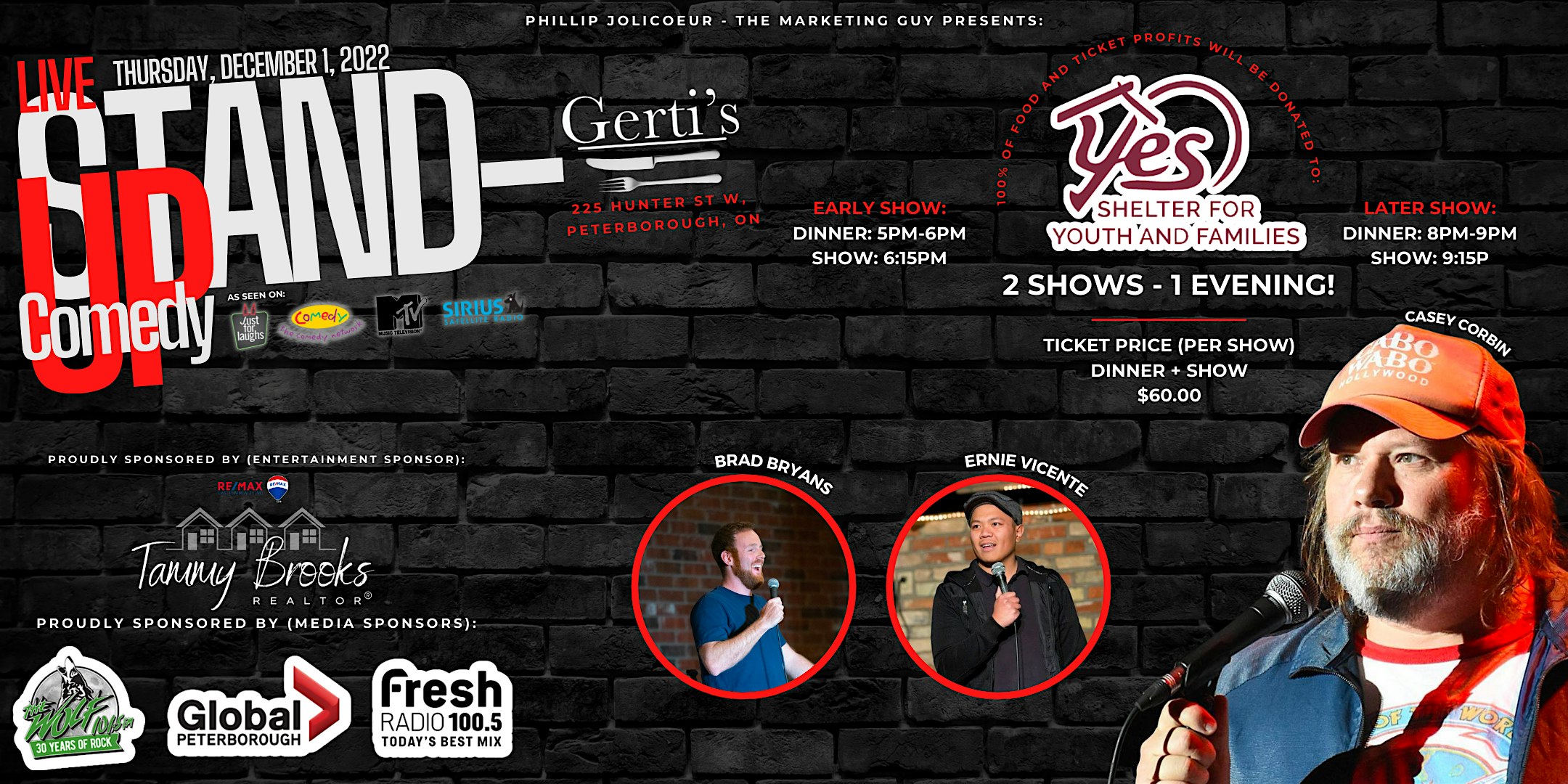 Stand-Up Comedy LIVE @ Gerti's - Early Show