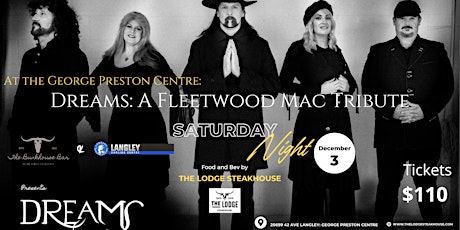 Dreams: A Fleetwood Mac Tribute at The Bunkhouse Bar for Langley Curling