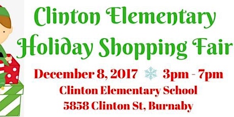 CLINTON ELEMENTARY HOLIDAY SHOPPING FAIR primary image