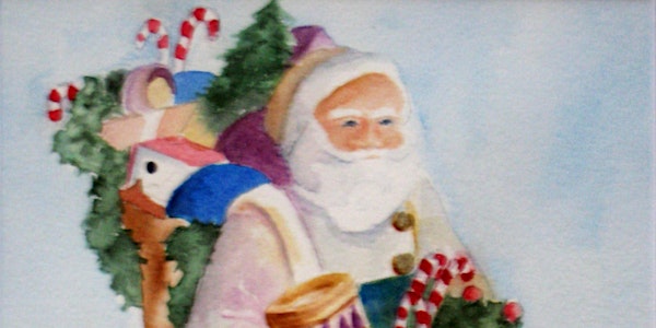 Holiday Storybook Santas in Watercolor