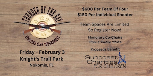 9th Annual Thunder By The Bay Sporting Clay Tournament