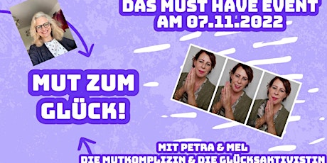 Hauptbild für Mut zum Glück! - Impulse für Deinen Weg dorthin!