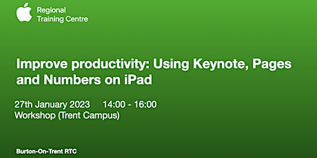 4. Improve Productivity: Using Keynote, Numbers and Pages on iPad