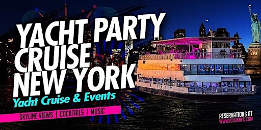 #1 NYC YACHT PARTY CRUISE |  NYC Skyline & statue of liberty