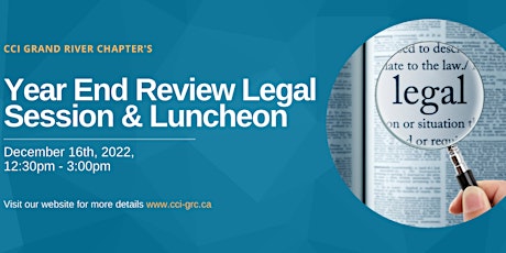 Join us for our first annual legal seminar & luncheon!