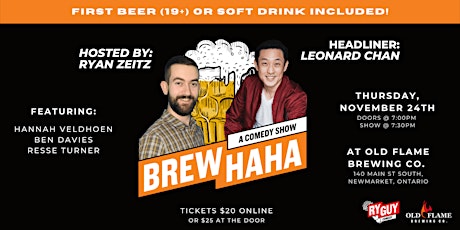 Brew HAHA Comedy Night ft. Headliner: Leonard Chan