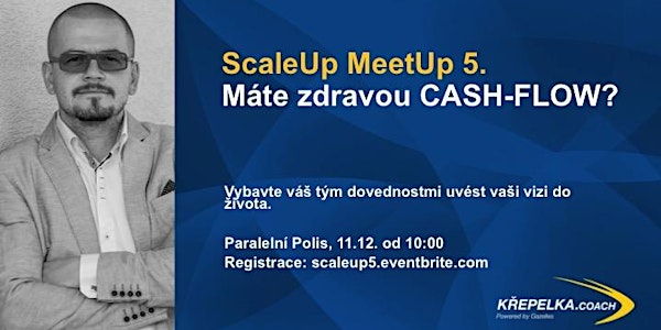 ScaleUp MeetUp 5. - Pomáhá vám Cash-Flow ve vašem dalším růstu?