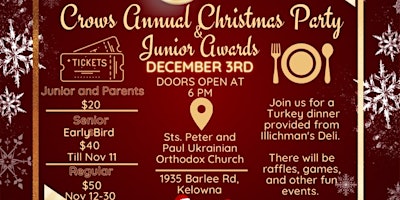 2022 Crows Christmas Party & Junior Awards