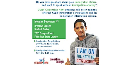Free Immigration Help @ Brooklyn College primary image