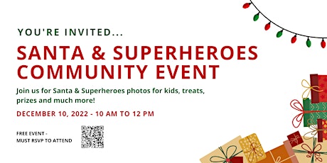 Santa & Superheroes Community Event primary image