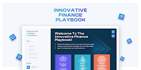 Innovative Finance Playbook Launch Event