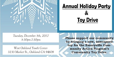 Community Holiday Party & Toy Drive primary image