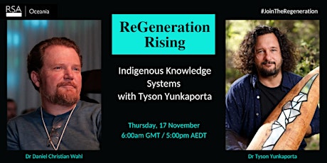 Primaire afbeelding van ReGeneration Rising: Indigenous Knowledge Systems with Tyson Yunkaporta