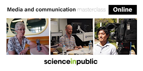 Hauptbild für Media and communication masterclass (9 &10 Nov - online)