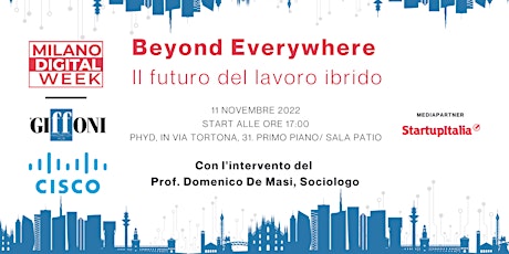 Immagine principale di Milano Digital Week - Beyond Everywhere - 11 novembre 2022 