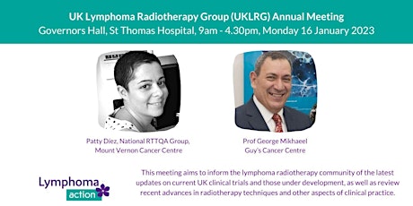 Primaire afbeelding van UK Lymphoma Radiotherapy Group (UKLRG) Annual Meeting