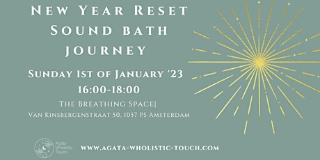 New Year Reset Sound Bath Journey, 1st of January Amsterdam