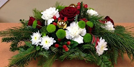 Create a Floral Christmas Table Centre Piece primary image